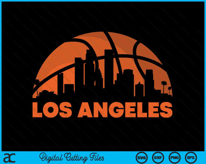 Los Angeles City Skyline Los Angeles Basketball SVG PNG Digital Cutting Files Los Angeles City Skyline Los Angeles Basketball SVG PNG Digital Cutting Files