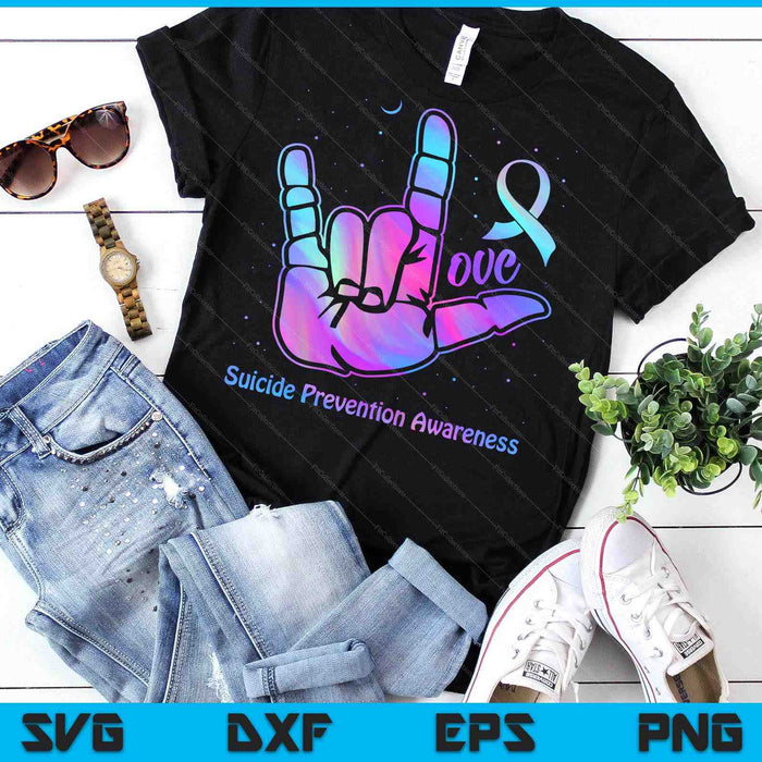 Love Hand Sign Suicide Prevention Awareness Week September SVG PNG Digital Printable Files Love Hand Sign Suicide Prevention Awareness Week September SVG PNG Digital Printable Files