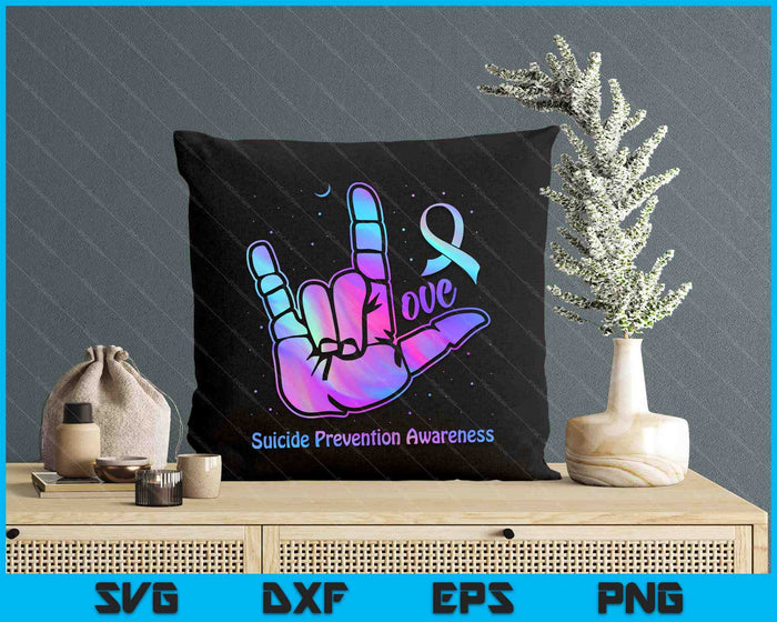 Love Hand Sign Suicide Prevention Awareness Week September SVG PNG Digital Printable Files Love Hand Sign Suicide Prevention Awareness Week September SVG PNG Digital Printable Files
