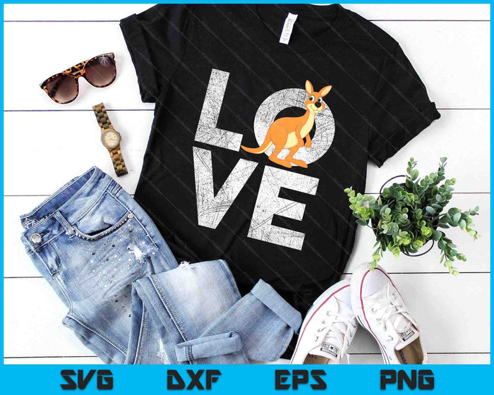 Love Kangaroo Australia Zookeeper Safari Animal Lover SVG PNG Digital Printable Files Love Kangaroo Australia Zookeeper Safari Animal Lover SVG PNG Digital Printable Files