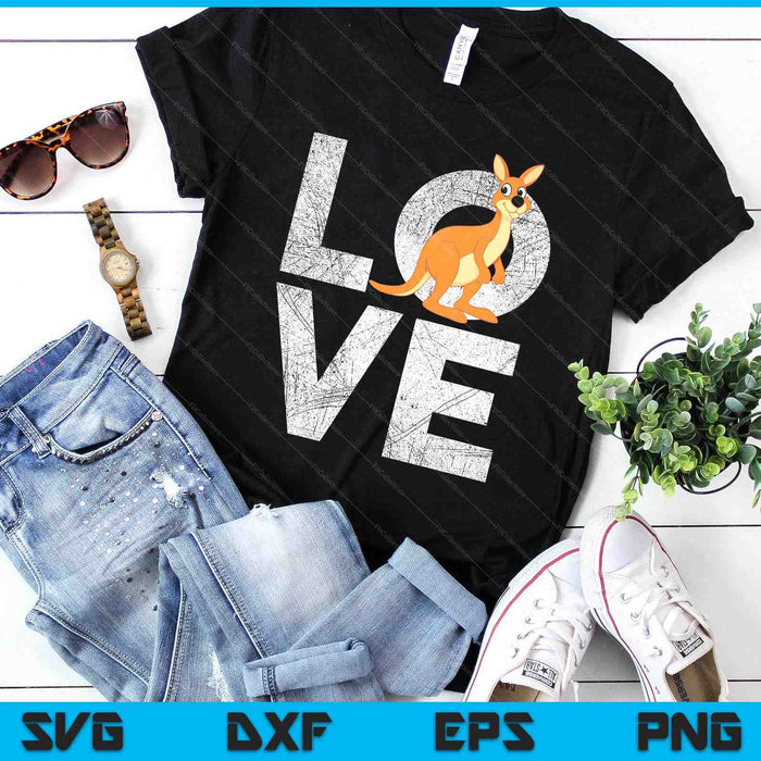 Love Kangaroo Australia Zookeeper Safari Animal Lover SVG PNG Digital Printable Files Love Kangaroo Australia Zookeeper Safari Animal Lover SVG PNG Digital Printable Files