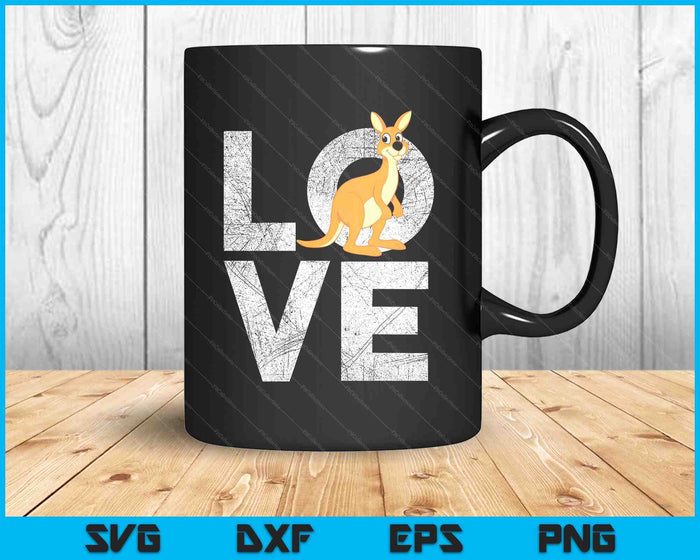 Love Kangaroo Australia Zookeeper Safari Animal Lover SVG PNG Digital Printable Files Love Kangaroo Australia Zookeeper Safari Animal Lover SVG PNG Digital Printable Files