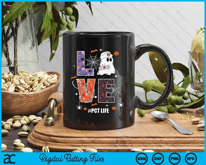Love Patient Care Technician PCT Nurse Life Halloween SVG PNG Digital Cutting Files Love Patient Care Technician PCT Nurse Life Halloween SVG PNG Digital Cutting Files