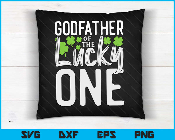 Lucky One First Birthday Godfather Family St. Patrick's Day SVG PNG Digital Cutting Files
