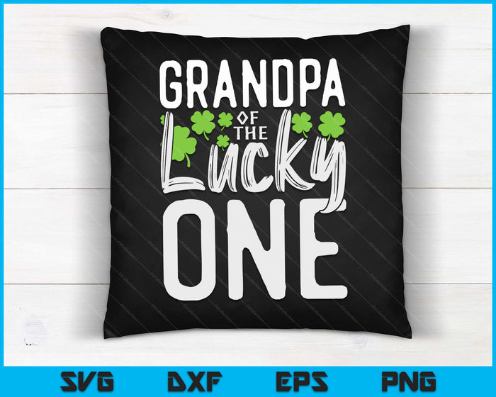 Lucky One First Birthday Grandpa Family St. Patrick's Day SVG PNG Digital Cutting Files
