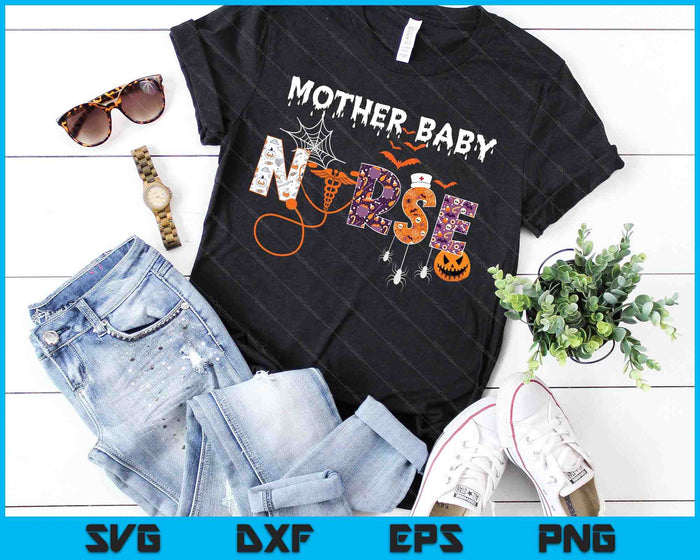 Mother Baby Nurse Halloween Spooky Stethoscope SVG PNG Digital Cutting Files Mother Baby Nurse Halloween Spooky Stethoscope SVG PNG Digital Cutting Files