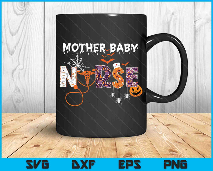 Mother Baby Nurse Halloween Spooky Stethoscope SVG PNG Digital Cutting Files Mother Baby Nurse Halloween Spooky Stethoscope SVG PNG Digital Cutting Files