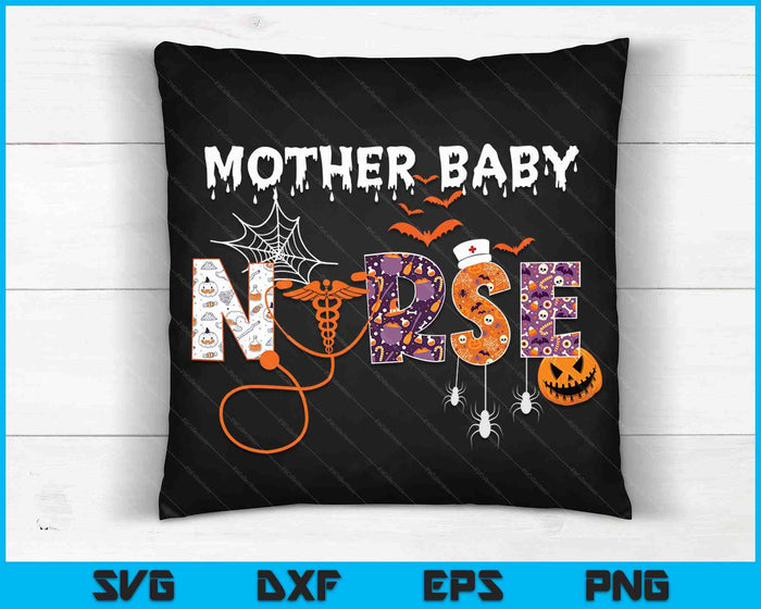 Mother Baby Nurse Halloween Spooky Stethoscope SVG PNG Digital Cutting Files Mother Baby Nurse Halloween Spooky Stethoscope SVG PNG Digital Cutting Files