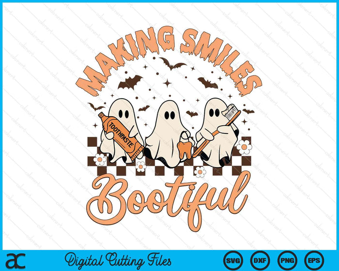 Making Smiles Bootiful Spooky Dental Assistant Dentist Halloween SVG PNG Digital Printable Files Making Smiles Bootiful Spooky Dental Assistant Dentist Halloween SVG PNG Digital Printable Files