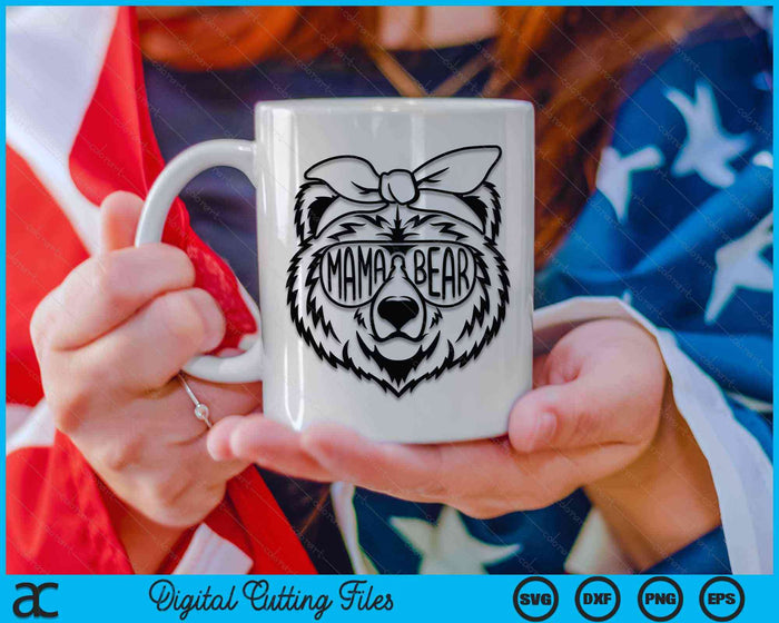 Mama Bear With Bandana Mama Bear SVG PNG Digital Cutting Files Mama Bear With Bandana Mama Bear SVG PNG Digital Cutting Files