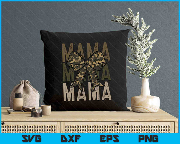 Mama Camo Coquette Bow Hunting For Mom Mama SVG PNG Digital Printable Files
