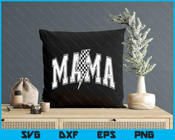 Mama Lightning Bolt Checkered Varsity Mom Women Mother's Day SVG PNG Digital Printable Files Mama Lightning Bolt Checkered Varsity Mom Women Mother's Day SVG PNG Digital Printable Files