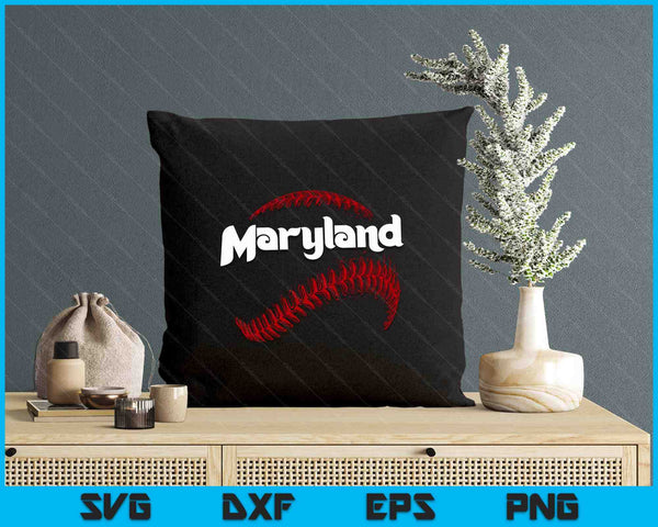 Maryland Baseball Lovers Vintage Baseball Lovers Fans SVG PNG Digital Printable Files
