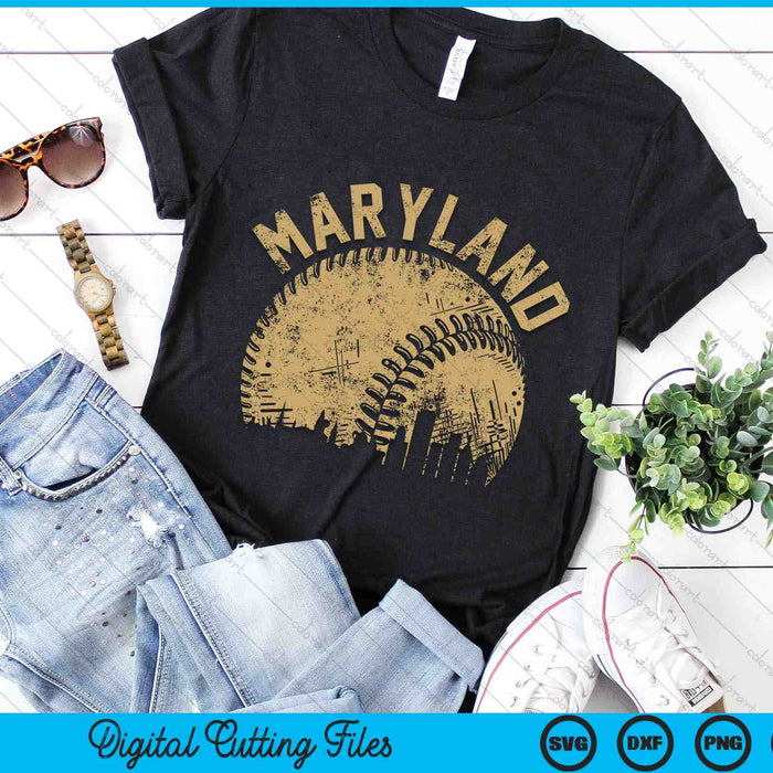 Maryland Baseball Skyline Player Coach Fan SVG PNG Digital Printable Files Maryland Baseball Skyline Player Coach Fan SVG PNG Digital Printable Files