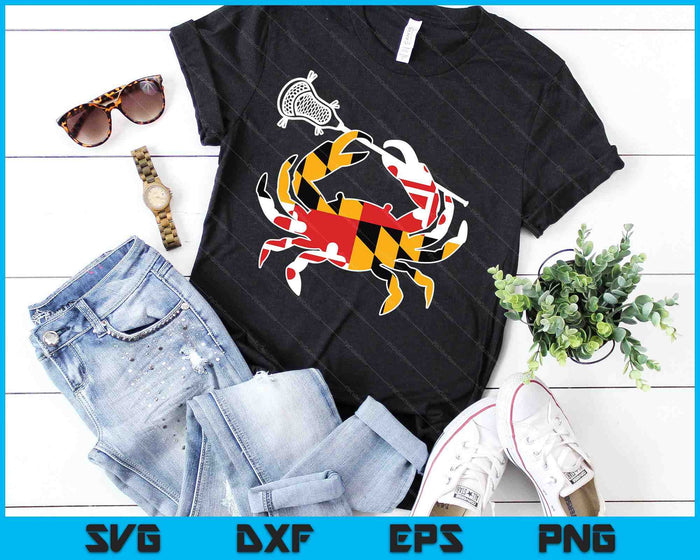Maryland State Flag Crab Lacrosse Complete Stick SVG PNG Cutting Printable Files Maryland State Flag Crab Lacrosse Complete Stick SVG PNG Cutting Printable Files