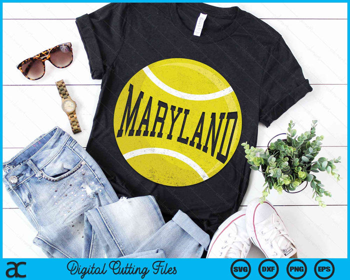 Maryland Tennis Fan SVG PNG Digital Cutting Files Maryland Tennis Fan SVG PNG Digital Cutting Files