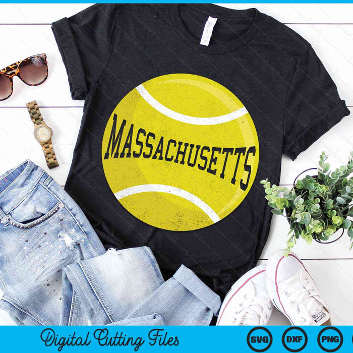 Massachusetts Tennis Fan SVG PNG Digital Cutting Files Massachusetts Tennis Fan SVG PNG Digital Cutting Files