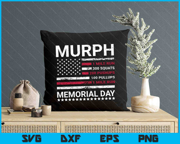 Memorial Day Murph Workout Challenge Murph SVG PNG Digital Printable Files