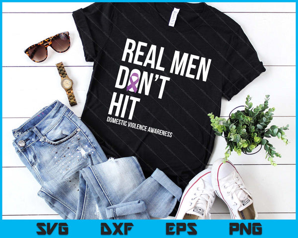 Men Don't Hit  Domestic Violence Awareness Ribbon SVG PNG Digital Printable Files