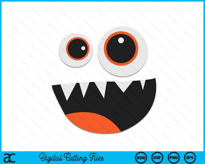 Men's Women's Cute Monster Face Costume Halloween SVG PNG Digital Cutting Files Men's Women's Cute Monster Face Costume Halloween SVG PNG Digital Cutting Files
