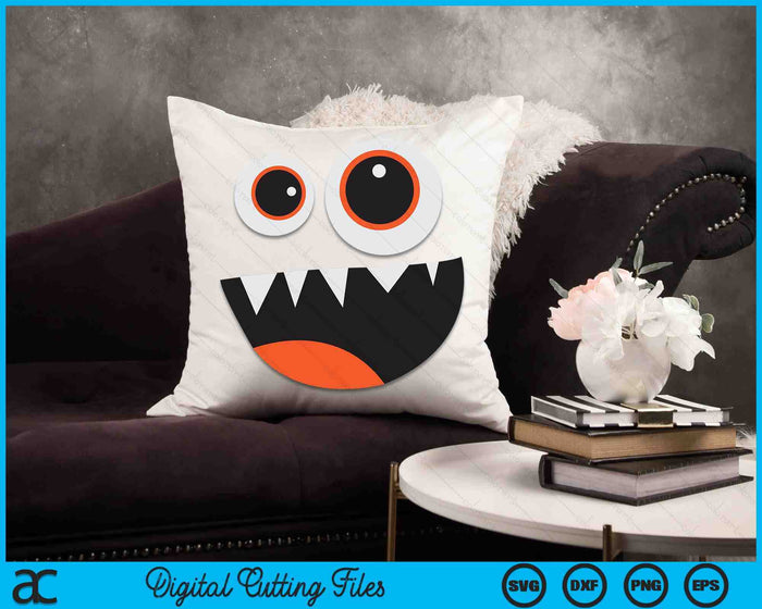 Men's Women's Cute Monster Face Costume Halloween SVG PNG Digital Cutting Files Men's Women's Cute Monster Face Costume Halloween SVG PNG Digital Cutting Files