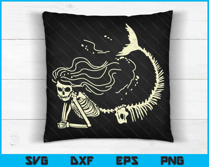 Mermaid Skeleton Cute Halloween Costume SVG PNG Digital Cutting Files Mermaid Skeleton Cute Halloween Costume SVG PNG Digital Cutting Files