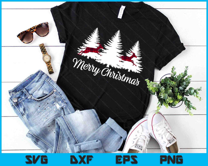 Merry Christmas Shirt For Women Buffalo Plaid Reindeer Tree SVG PNG Digital Printable Files Merry Christmas Shirt For Women Buffalo Plaid Reindeer Tree SVG PNG Digital Printable Files