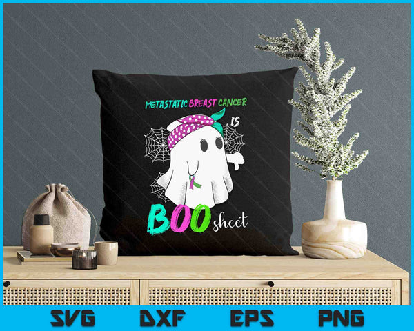 Metastatic Breast Cancer is Boo Sheet Halloween Costume SVG PNG Digital Printable Files