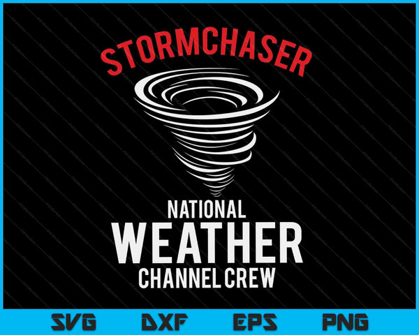 Meteorolgy or Stormchaser National Weather Channel Crew SVG PNG Digital Cutting Files