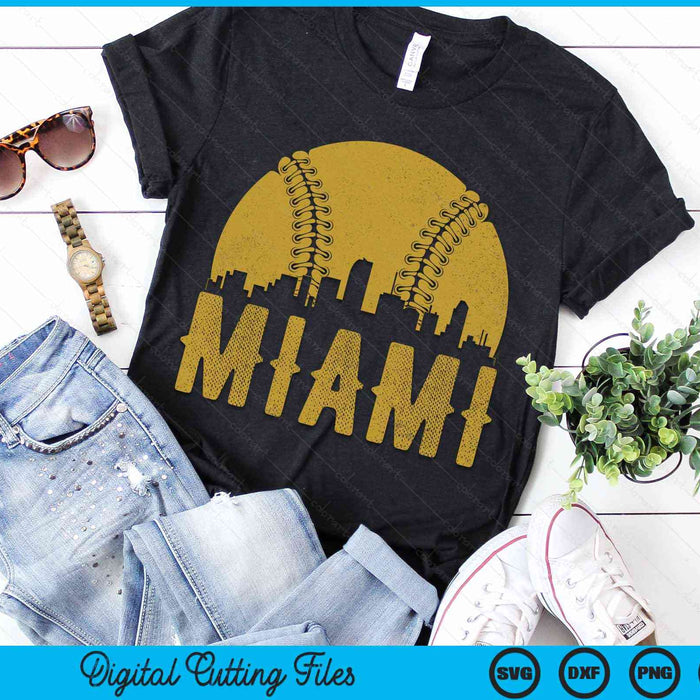 Miami Baseball Fan SVG PNG Cutting Printable Files Miami Baseball Fan SVG PNG Cutting Printable Files