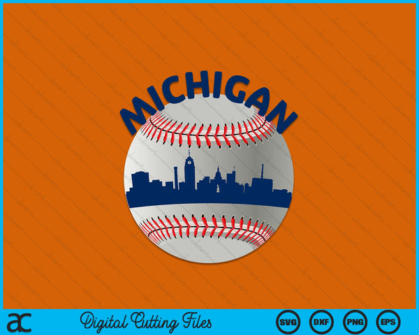 Michigan Baseball Team Fans of Space City SVG PNG Cutting Printable Files
