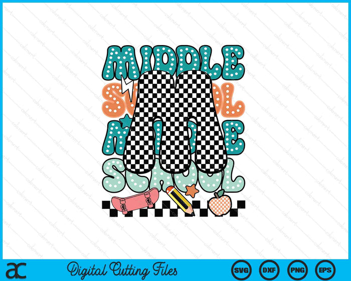 Middle School Dude Back To School For Boys SVG PNG Digital Printable Files Middle School Dude Back To School For Boys SVG PNG Digital Printable Files