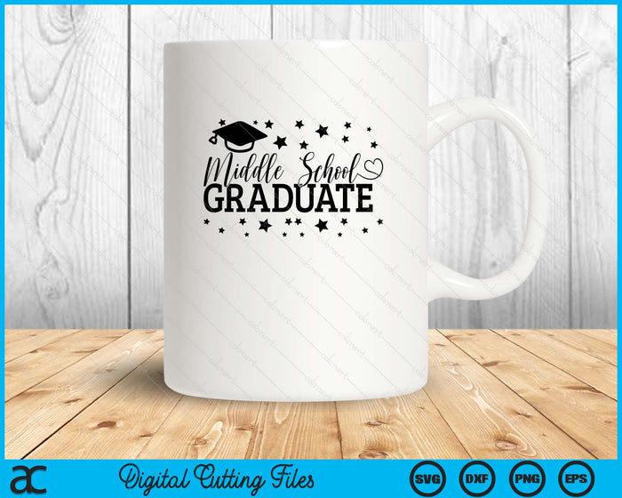 Middle School Graduate Back to School SVG PNG Digital Printable Files Middle School Graduate Back to School SVG PNG Digital Printable Files