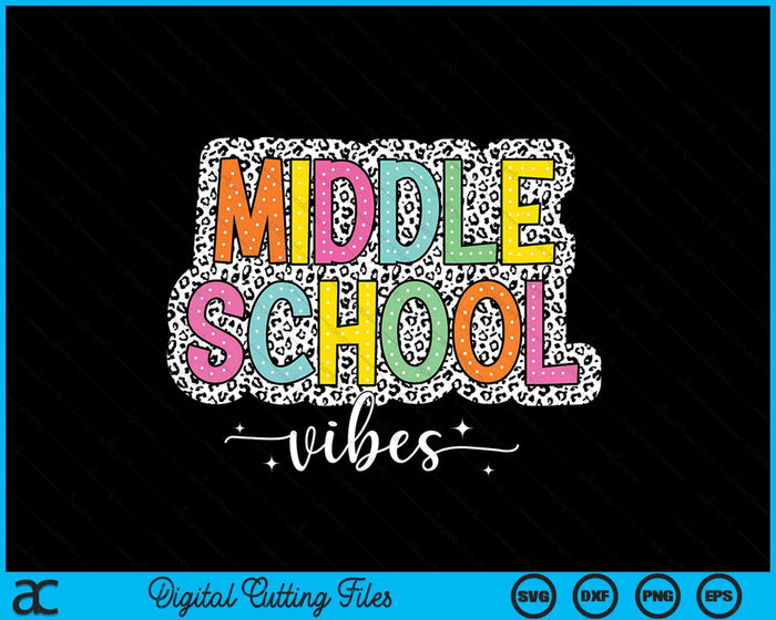 Middle School Squad Back To School Dalmatian Dots SVG PNG Digital Printable Files Middle School Squad Back To School Dalmatian Dots SVG PNG Digital Printable Files