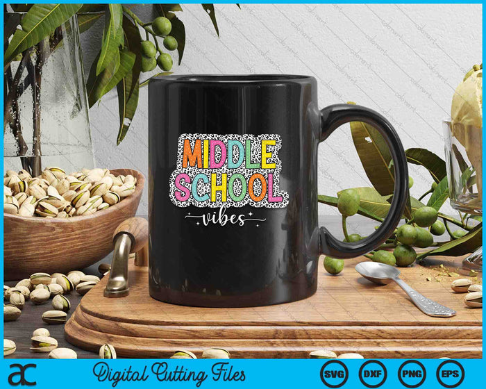 Middle School Squad Back To School Dalmatian Dots SVG PNG Digital Printable Files Middle School Squad Back To School Dalmatian Dots SVG PNG Digital Printable Files