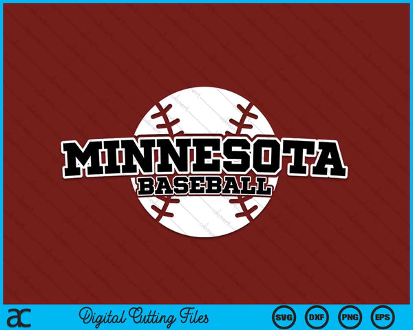 Minnesota Baseball Block Font SVG PNG Digital Cutting Files