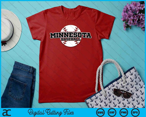 Minnesota Baseball Block Font SVG PNG Digital Cutting Files