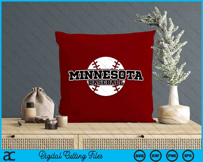 Minnesota honkbal blok lettertype SVG PNG digitale snijbestanden Minnesota honkbal blok lettertype SVG PNG digitale snijbestanden