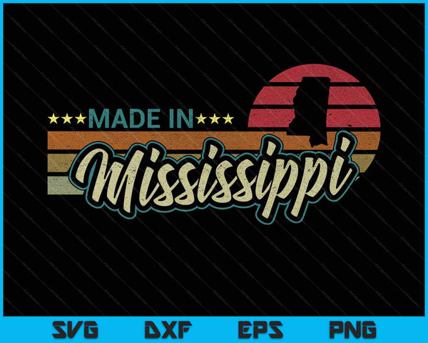 Mississippi State Vintage Proud Women SVG PNG Cutting Printable Files