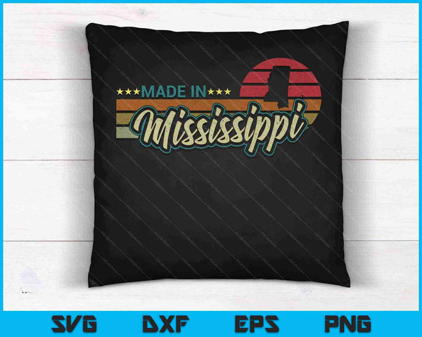 Mississippi State Vintage Proud Women SVG PNG Cutting Printable Files