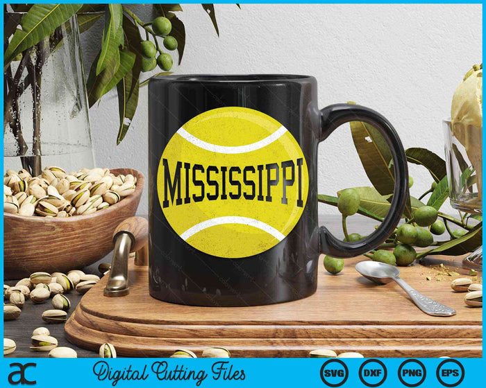 Mississippi Tennis Fan SVG PNG Digital Cutting Files Mississippi Tennis Fan SVG PNG Digital Cutting Files