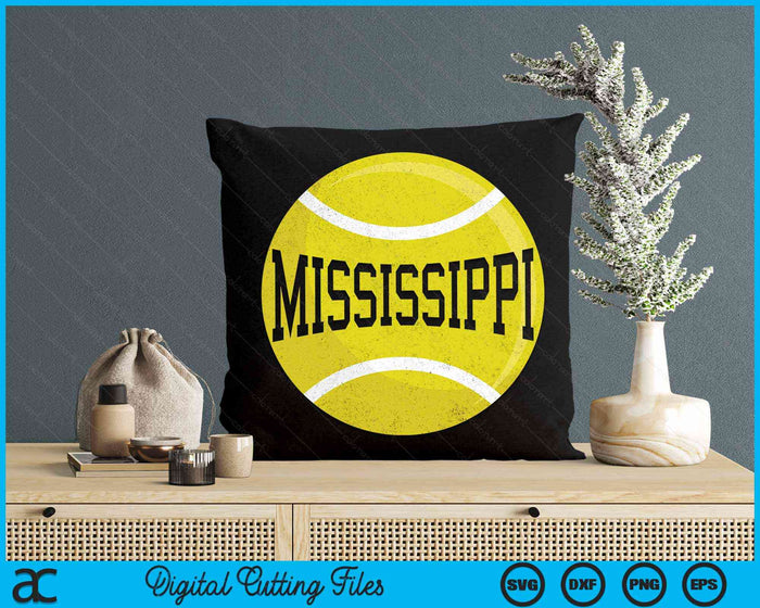 Mississippi Tennis Fan SVG PNG Digital Cutting Files Mississippi Tennis Fan SVG PNG Digital Cutting Files