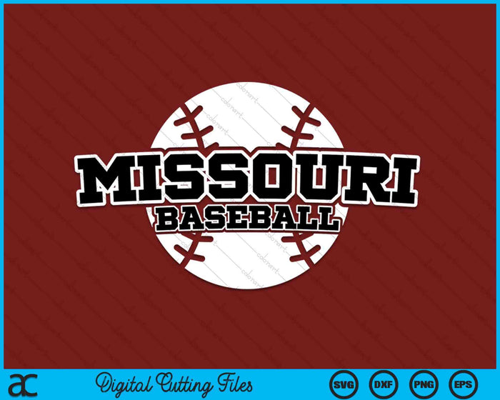 Missouri honkbal blok lettertype SVG PNG digitale snijbestanden Missouri honkbal blok lettertype SVG PNG digitale snijbestanden