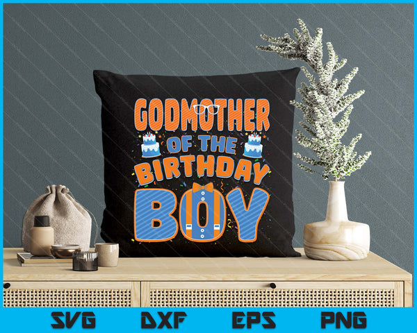 Mom And Dad Godmother Of The Birthday Boy Family Party Decoration SVG PNG Digital Printable Files