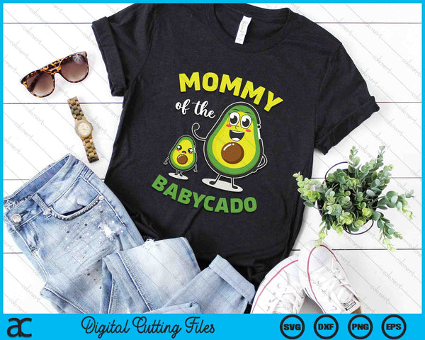 Mama van de Babycado Avocado familie bijpassende SVG PNG digitale afdrukbare bestanden