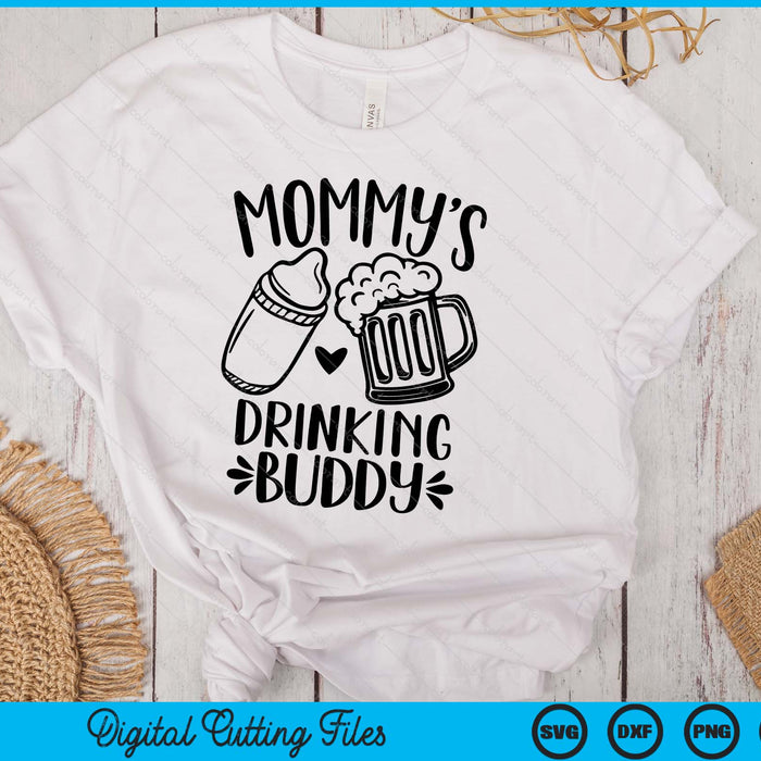 Mommy's Drinking Buddy Father's Day SVG PNG Digital Cutting Files Mommy's Drinking Buddy Father's Day SVG PNG Digital Cutting Files