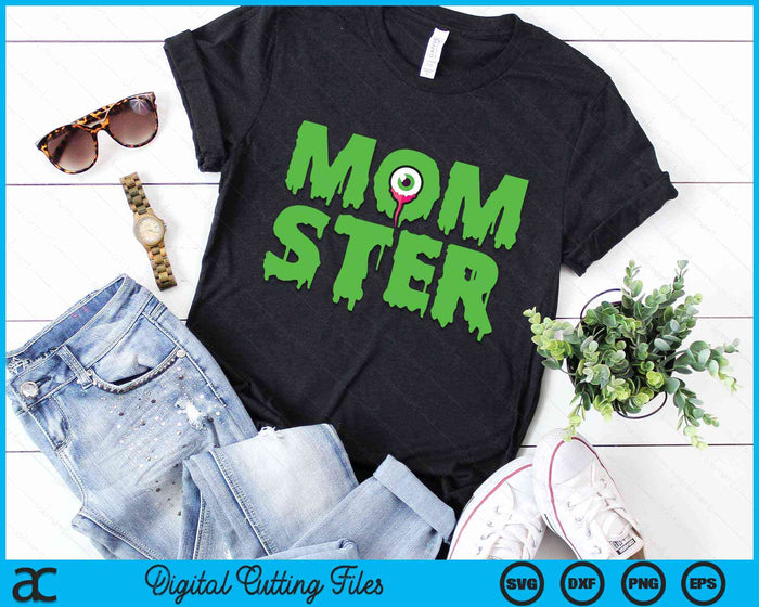 Momster Cute Womans Mom Halloween SVG PNG Digital Cutting Files Momster Cute Womans Mom Halloween SVG PNG Digital Cutting Files