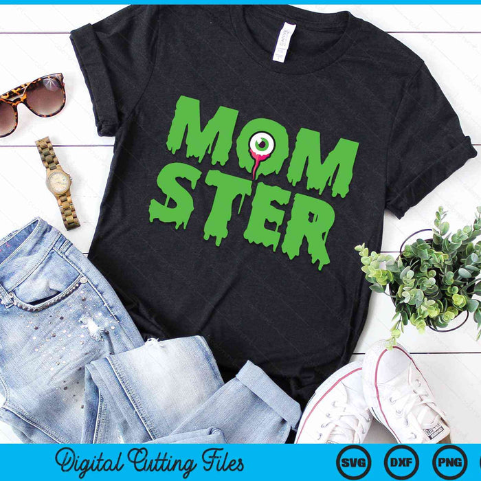 Momster Cute Womans Mom Halloween SVG PNG Digital Cutting Files Momster Cute Womans Mom Halloween SVG PNG Digital Cutting Files