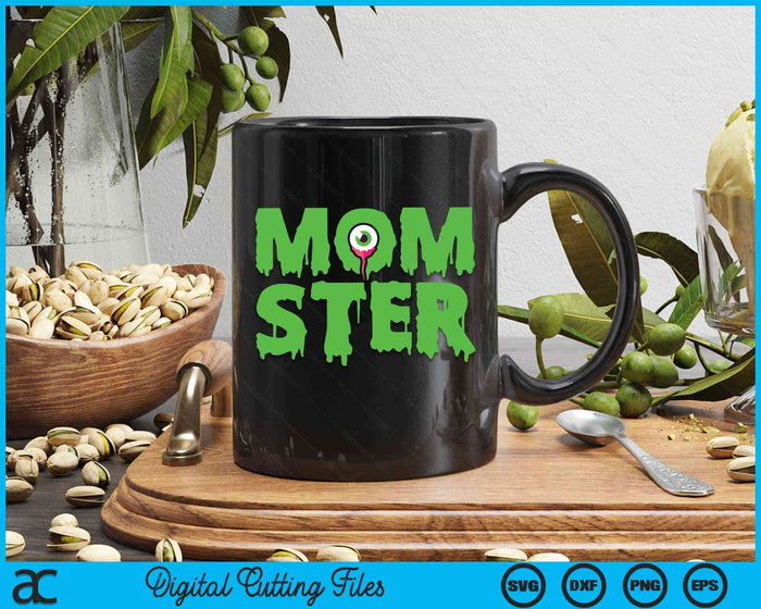 Momster Cute Womans Mom Halloween SVG PNG Digital Cutting Files Momster Cute Womans Mom Halloween SVG PNG Digital Cutting Files