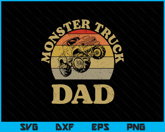 Monster Truck Dad Shirt Retro Vintage Monster Truck SVG PNG Digital Printable Files Monster Truck Dad Shirt Retro Vintage Monster Truck SVG PNG Digital Printable Files